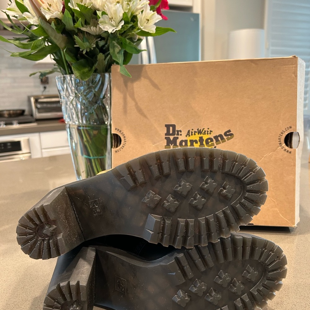 Dr. Martens Women's Black Leather Boots - Picture 7 of 7